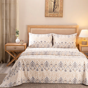 Nouveau Tradition Kaleen Global Neutral Bed Sheet