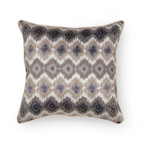 Morgan Neutral Medium 40x40 Cm Printed and Hand Work Cushion Cover